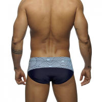 Jessborn-Calzoncillos de natación para hombre, bañador sexy de cintura baja con bloqueo de color, pantalones cortos deportivos para surfear en la playa, primavera caliente - details 3