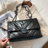 Bolso cruzado de cuero PU de hilo de lujo para mujer, bandolera con cadena, bolso de gran capacidad - details 14