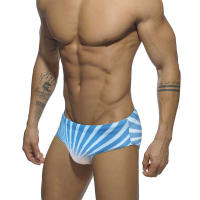 Jessborn calzoncillos de natación con estampado radial lineal para hombre, pantalones cortos de surf para playa, primavera caliente - details 2