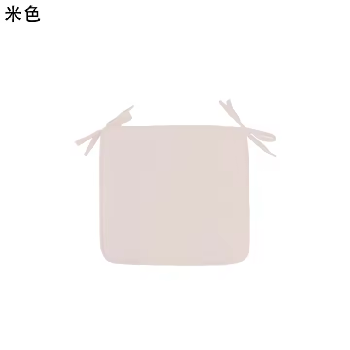 Cojín cuadrado liso para silla de comedor, tela creativa para sofá, 40x40cm, color caramelo, 1 unidad - 1