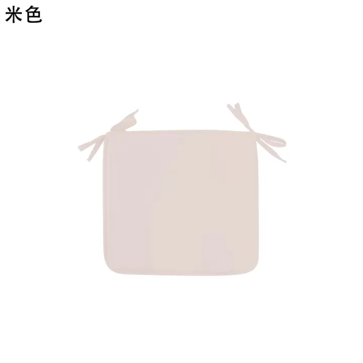 Cojín cuadrado liso para silla de comedor, tela creativa para sofá, 40x40cm, color caramelo, 1 unidad - 1