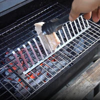 Parrilla de barbacoa de acero inoxidable, accesorio portátil para pícnic al aire libre, picar pescado - details 2