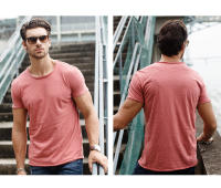 Camiseta para Hombres AIOPESON 100% Algodón Suave Fitness Verano Delgada Ropa de Casa Cuello Redondo Manga Corta Camiseta Sólida para Hombres - details 10