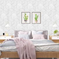 5mHome Decoration Geometric Hexagon Wallpaper Peel And Stick Wallpapers Removable Self Adhesive Stickers Vinyl Paper For Bedroom - details 7
