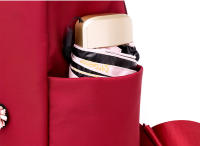 Mochila con bordado de moda para mujer, bolsa de viaje Oxford impermeable de gran capacidad, mochila multifunción para ordenador portátil - details 20