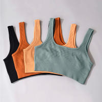 Conjunto de Yoga sin costuras para mujer, camisas de entrenamiento, pantalones deportivos, sujetador, trajes de gimnasio, Leggings de cintura alta para correr, Fitness, ciclismo, pantalones de Yoga - details 9
