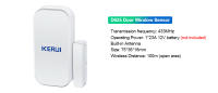 Sistema de alarma inteligente KERUI 4G Tuya W204 para seguridad del hogar, kit de alarma inalámbrico WiFi GSM con sirena, sensor de movimiento y detector de humo. - details 13