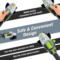 Amoladora Angular Inalámbrica de Litio-Ion WORKPRO 20V Máquina de Pulir y Corte para Reparación de Herramientas Eléctricas Hecha en China - details 2