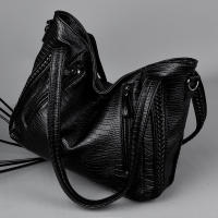 Bolso de mano de gran capacidad para mujer, bandolera de hombro de PU, Retro, de cocodrilo, para uso diario - details 10