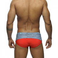 Jessborn-Calzoncillos de natación para hombre, bañador sexy de cintura baja con bloqueo de color, pantalones cortos deportivos para surfear en la playa, primavera caliente - details 7