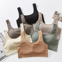 Top de Deportiva de Algodón para Mujer Sexy Lencería de Color Sólido Cómoda Ropa Exterior - details 1