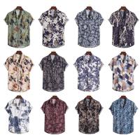 Camisa floral holgada y holgada informal para vacaciones en la playa de Hawaii - details 1