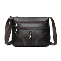 Bolso de hombro de cuero PU para mujer, bandolera versátil, Retro, Simple, informal, regalo para madre de mediana edad - details 15