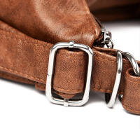 Bolso de mano informal de cuero lavado para mujer, bolso de hombro grande, bolso cruzado de cuero Vintage para mujer - details 18