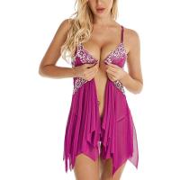 Lencería Sexy para mujer, picardías con cierre frontal, encaje con cuello en V, ropa de dormir de malla, lencería para mujer, ropa de dormir, lencería porno - details 16