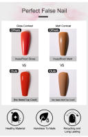 NAILWIND-Juego de manicura para extensión de uñas, herramienta de Arte de uñas postizas a presión, pegamento para uñas de cubierta semicompleta, puntas acrílicas - details 24