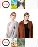 Chaleco deportivo para mujer Tops térmicos de lana cálidos de invierno - details 10