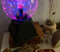 Lámpara táctil de cristal con bola de plasma para niños, luz LED nocturna para decoración, iluminación mágica, regalo para cumpleaños y Navidad, 220V, novedad - details 9