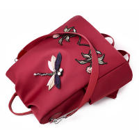 Mochila con bordado de moda para mujer, bolsa de viaje Oxford impermeable de gran capacidad, mochila multifunción para ordenador portátil - details 17