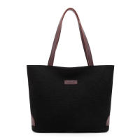 Bolso de mano de lona informal para mujer, bolsa de hombro de gran capacidad, ligera, de compras, de algodón y lino, con asa, de viaje, Hobo - details 9