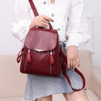 Mochila antirrobo de cuero suave para mujer, bolsos escolares de gran capacidad, bolsos de viaje, diseñador de lujo, moda - details 0