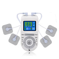 Unidad de máquina Tens de 12 modos, 4 almohadillas de electrodos para alivio del dolor, masaje de pulso, estimulación muscular EMS, Electroestimulador Tens - details 0