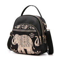 Mochila con estampado de moda para mujer, bolso cruzado de nailon de gran capacidad, multicapa, mochilas escolares, mochila de viaje impermeable - details 9