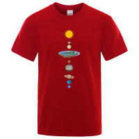 Camiseta con Estampado de Planetas del Sistema Solar para Hombre, Prenda Holgada, Manga Regular, Diseño Cósmico, Ropa de Moda, Informal, Gran Tamaño - details 16