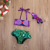 Traje de baño de sirena para niñas pequeñas, bañador de playa, Bikini de 0 a 8 años - details 2