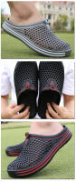 New Brand Hole Shoes Men Gray Garden Casual Rubber Clogs For Men Male Slippers Summer Slides Swimming Jelly Shoes Men Slippers - details 10