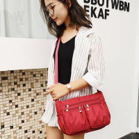 Bolso de hombro de nailon para mujer, bandolera impermeable con múltiples bolsillos, de gran capacidad, Oxford, de viaje - details 12