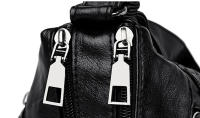 Bolso de hombro Vintage para mujer, bandolera de cuero PU lavado, multifunción, gran capacidad - details 20