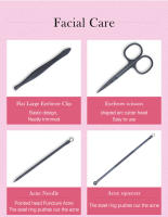 Cortaúñas para manicura y pedicura, conjunto de acero inoxidable, tijeras para cutículas, herramienta para cortar cutículas - details 3