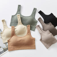 Top de Deportiva de Algodón para Mujer Sexy Lencería de Color Sólido Cómoda Ropa Exterior - details 3