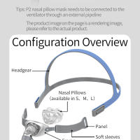 BMC-almohadas nasales P2, interfaz CPAP, para CPAP Auto CPAP APAP BiPAP con S/M/L, tres tamaños - details 11