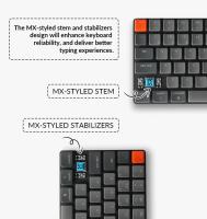 Keychron K3 D V2 Teclado Mecánico Inalámbrico Ultra-delgado con Interruptor de Reemplazo Optical Hot-Swappable Backlit Blanca para Mac Windows Material Plástico Hecho en China - details 9