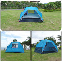 Tienda de Playa Grande para 4 Personas Refugio Solar Protector UV Ideal para Jardín, Parque, Barbacoa, Patio, Pesca - details 9