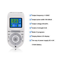 Unidad de máquina Tens de 12 modos, 4 almohadillas de electrodos para alivio del dolor, masaje de pulso, estimulación muscular EMS, Electroestimulador Tens - details 2