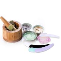 Mini espátula cosmética desechable, cuchara curva para maquillaje, máscara, crema, cuchara, crema para ojos, kit de herramientas de belleza facial, 50 Uds. - details 2