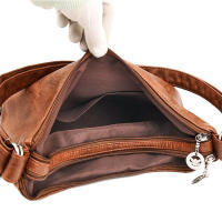 Bolso cruzado de cuero PU para mujer, bandolera de hombro Vintage, bolso Hobo de gran capacidad, bolso de viaje informal, bolso de mano - details 14