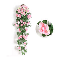 Rosa Artificial de Rattan para Decoración de Pared en Casa Boda Fiesta de Nubecom Hecha de Seda y Plástico Tipo de Planta Artificial: Rosa - details 2
