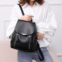 Mochila antirrobo de cuero suave para mujer, bolsos escolares de gran capacidad, bolsos de viaje, diseñador de lujo, moda - details 6