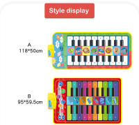 Kids Musical Piano Mat Duet Keyboard Play Mat 20 Keys Floor Piano with 8 Instrument Sound 5 Paly Modes Dance Pad Puzzle Toys - details 1