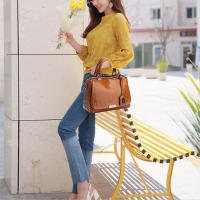 Bolso Vintage de cuero PU para Mujer, bandolera de hombro con remaches, de diseñador, de lujo, con almohada - details 8