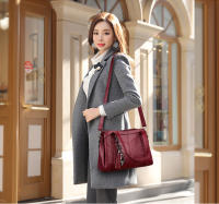 Bolso de mano con colgante de lujo para mujer, bandolera de cuero PU, de gran capacidad, con asa - details 1