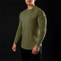 Camiseta de Algodón con Mangas Raglan Cómoda para Entrenamiento de Primavera/Otoño - details 5