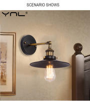 Lámpara de pared Industrial Retro Para Loft, candelabro de pared de hierro negro, accesorio de luz de escalera para casa, pasillo, iluminación exterior, 110V, 220V - details 6