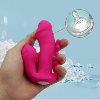 Vibrador portátil 3 en 1, slicone, estimulador anal del clítoris vaginal, carga USB magnética, control remoto, 7 modos, para mujeres y parejas. - details 3