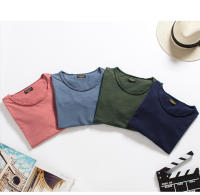 Camiseta para Hombres AIOPESON 100% Algodón Suave Fitness Verano Delgada Ropa de Casa Cuello Redondo Manga Corta Camiseta Sólida para Hombres - details 9