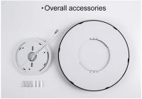 Lámpara de techo Led redonda con marco plateado, iluminación de brillo blanco Natural, 24W, 36W, 48W, luces de techo para decoración de dormitorio y sala de estar - details 24